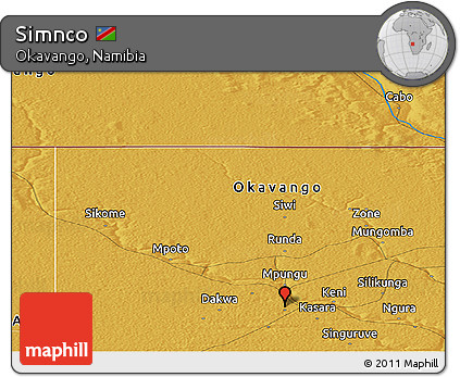 Physical Panoramic Map of Simnco