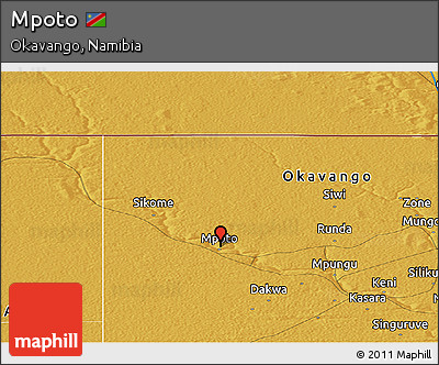 Physical Panoramic Map of Mpoto