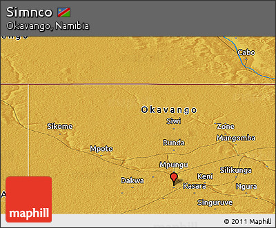 Physical Panoramic Map of Simnco