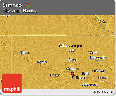 Physical Panoramic Map of Simnco
