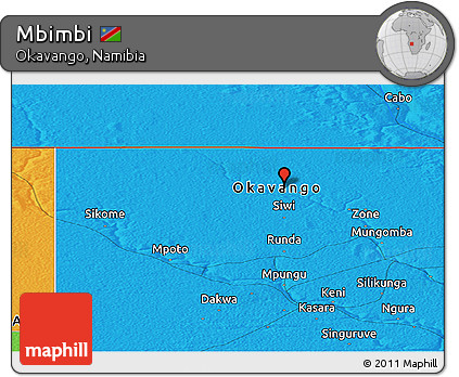 Political Panoramic Map of Mbimbi