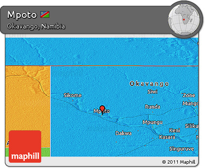 Political Panoramic Map of Mpoto