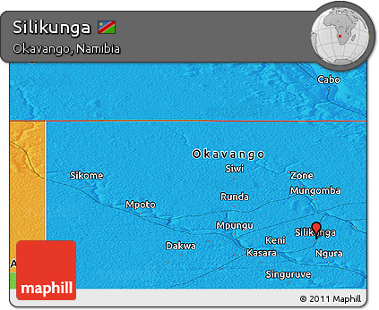 Political Panoramic Map of Silikunga