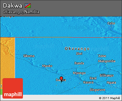 Political Panoramic Map of Dakwa