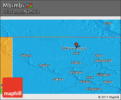 Political Panoramic Map of Mbimbi