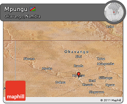 Satellite Panoramic Map of Mpungu