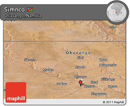 Satellite Panoramic Map of Simnco