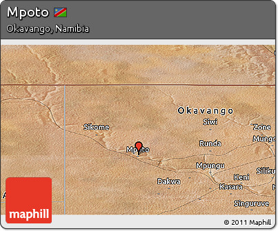 Satellite Panoramic Map of Mpoto