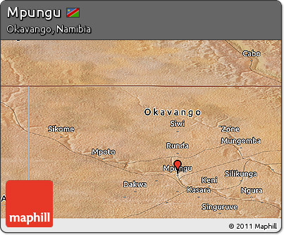 Satellite Panoramic Map of Mpungu