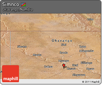 Satellite Panoramic Map of Simnco