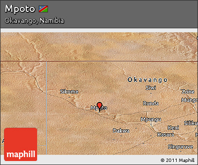 Satellite Panoramic Map of Mpoto