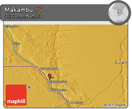 Physical 3D Map of Makambu