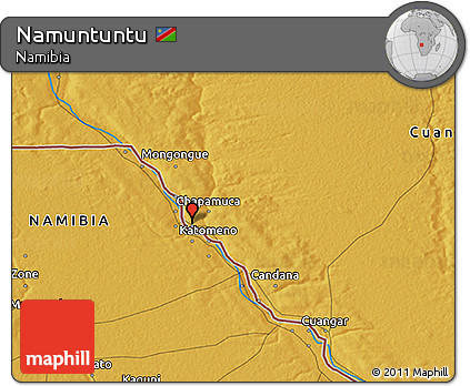 Physical 3D Map of Namuntuntu