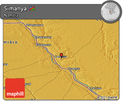 Physical 3D Map of Simanya