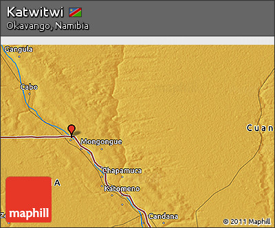 Physical 3D Map of Katwitwi