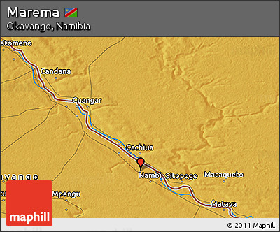 Physical 3D Map of Marema