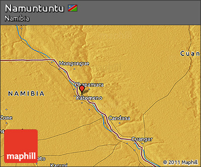 Physical 3D Map of Namuntuntu