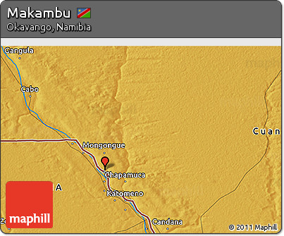 Physical 3D Map of Makambu