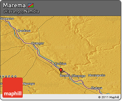 Physical 3D Map of Marema