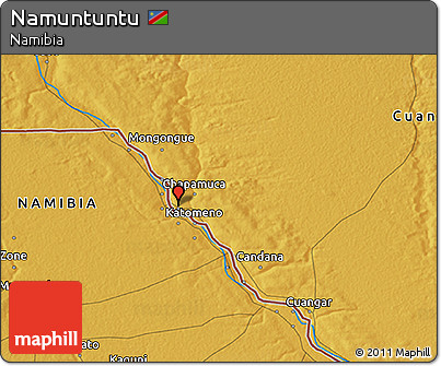 Physical 3D Map of Namuntuntu