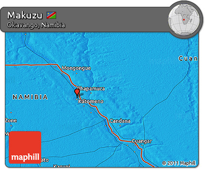 Political 3D Map of Makuzu