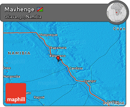 Political 3D Map of Mavhenge