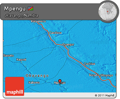 Political 3D Map of Mpengu