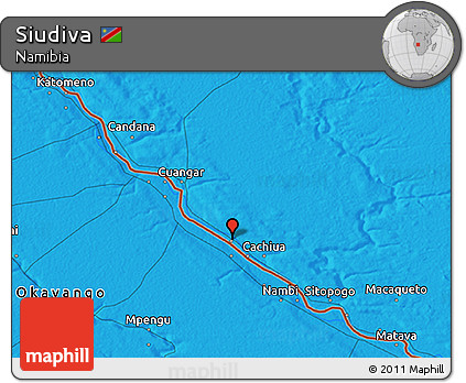Political 3D Map of Siudiva
