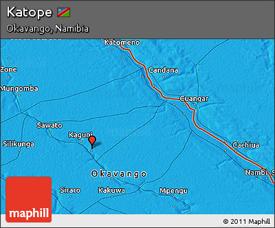 Political 3D Map of Katope