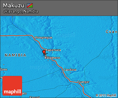 Political 3D Map of Makuzu