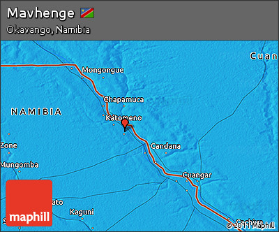 Political 3D Map of Mavhenge