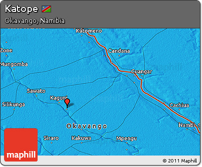 Political 3D Map of Katope