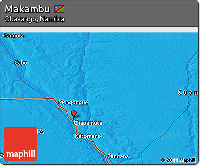 Political 3D Map of Makambu