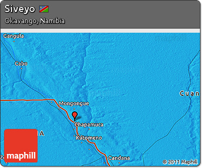 Political 3D Map of Siveyo