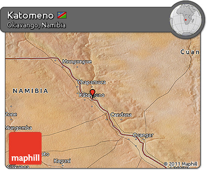 Satellite 3D Map of Katomeno