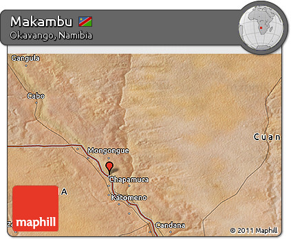 Satellite 3D Map of Makambu