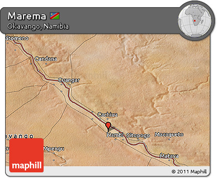 Satellite 3D Map of Marema
