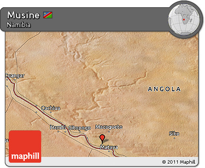 Satellite 3D Map of Musine