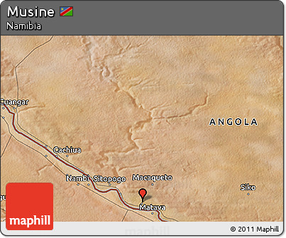 Satellite 3D Map of Musine