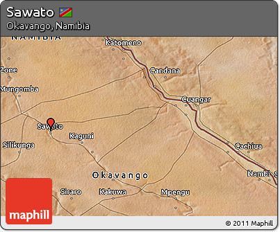 Satellite 3D Map of Sawato