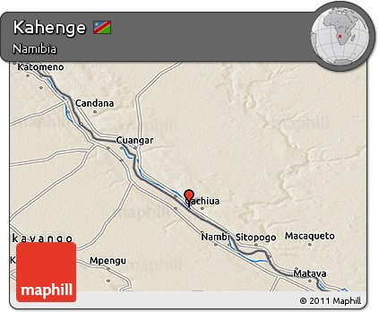 Shaded Relief 3D Map of Kahenge