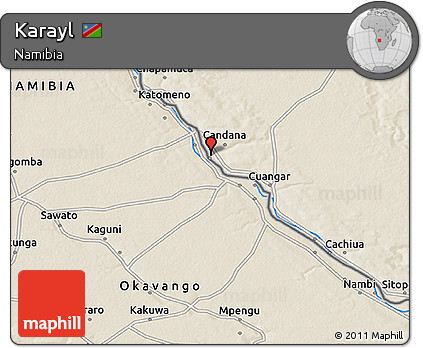 Shaded Relief 3D Map of Karayl
