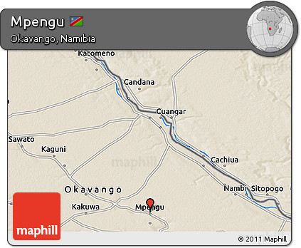 Shaded Relief 3D Map of Mpengu