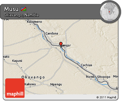Shaded Relief 3D Map of Musu