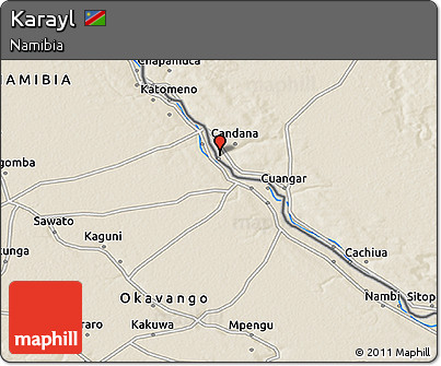 Shaded Relief 3D Map of Karayl