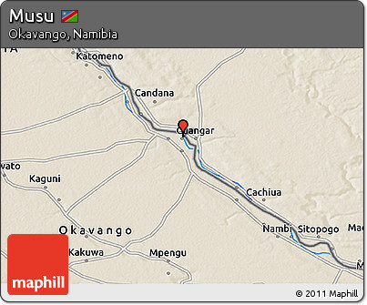 Shaded Relief 3D Map of Musu
