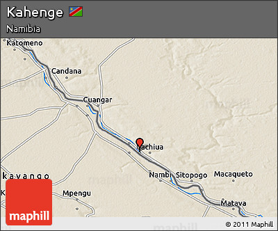 Shaded Relief 3D Map of Kahenge