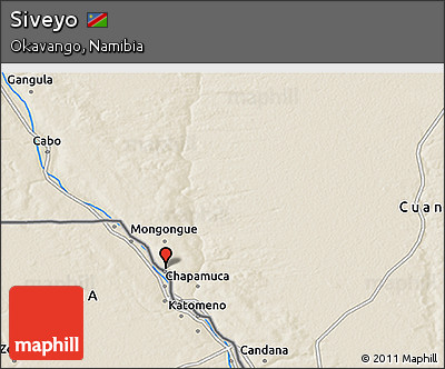 Shaded Relief 3D Map of Siveyo