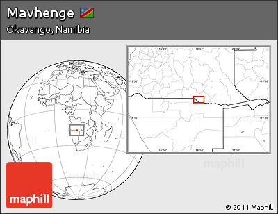 Blank Location Map of Mavhenge