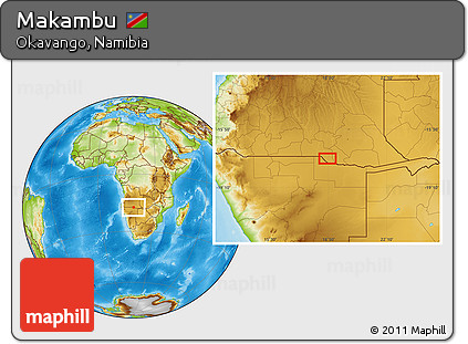 Physical Location Map of Makambu